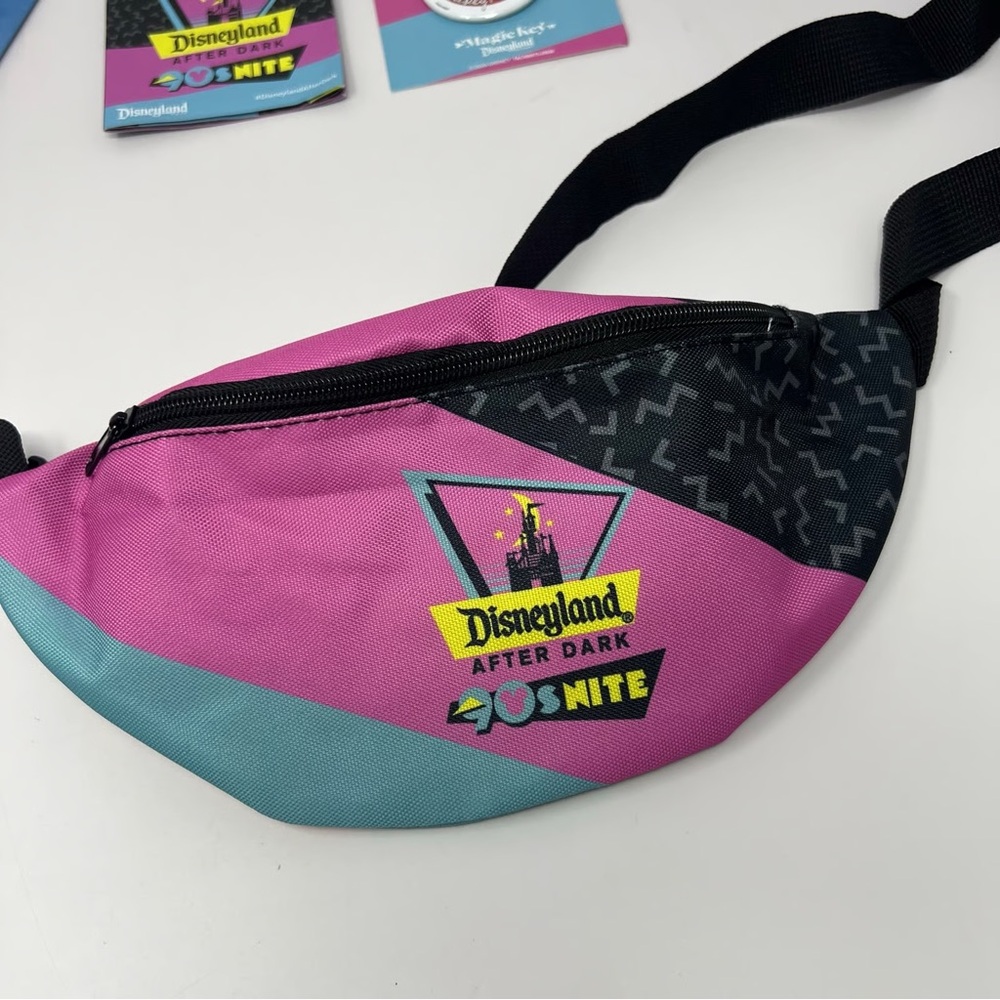 Disneyland After Dark Crossbody Bag - Pink, Black, and Teal